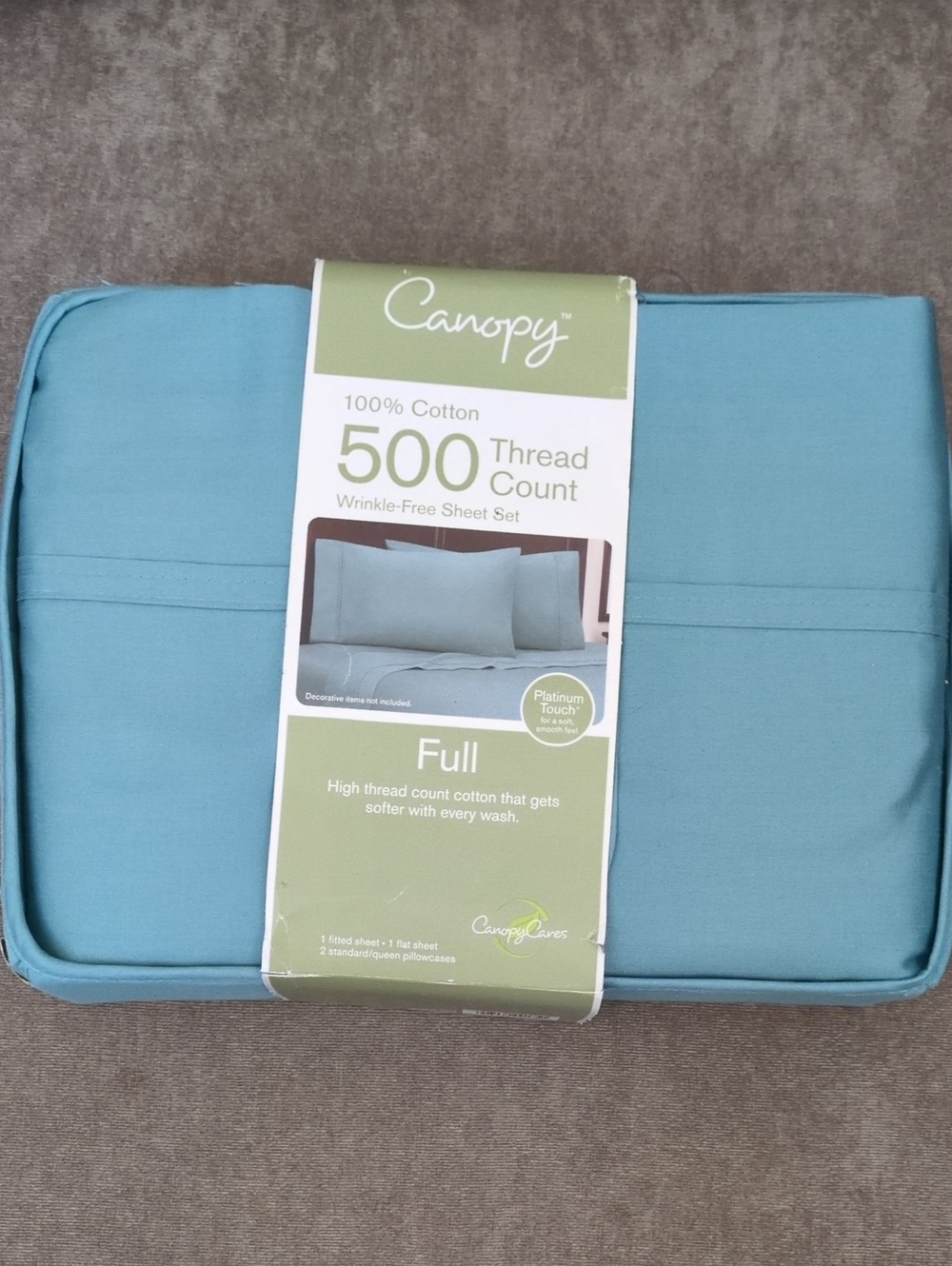 NWT Full Size Canopy Sheet Set in Teal